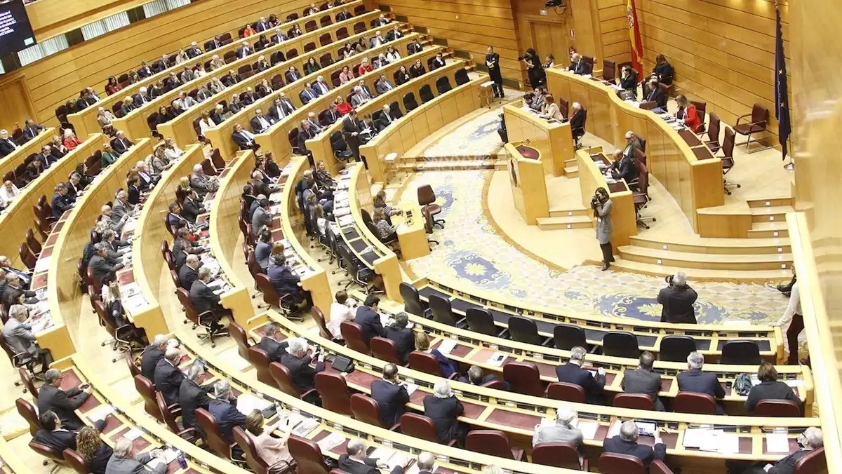 El Senat espanyol, en una sessió plenària.