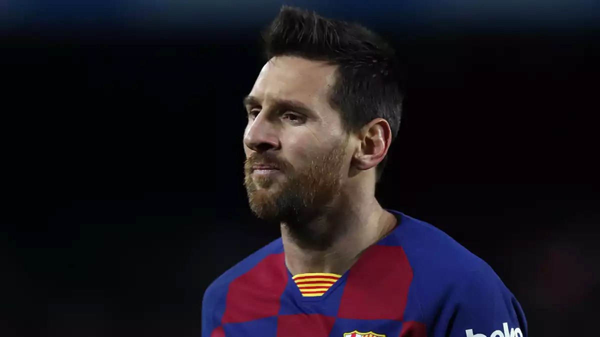 Leo Messi en un partit al Camp Nou contra el Granada