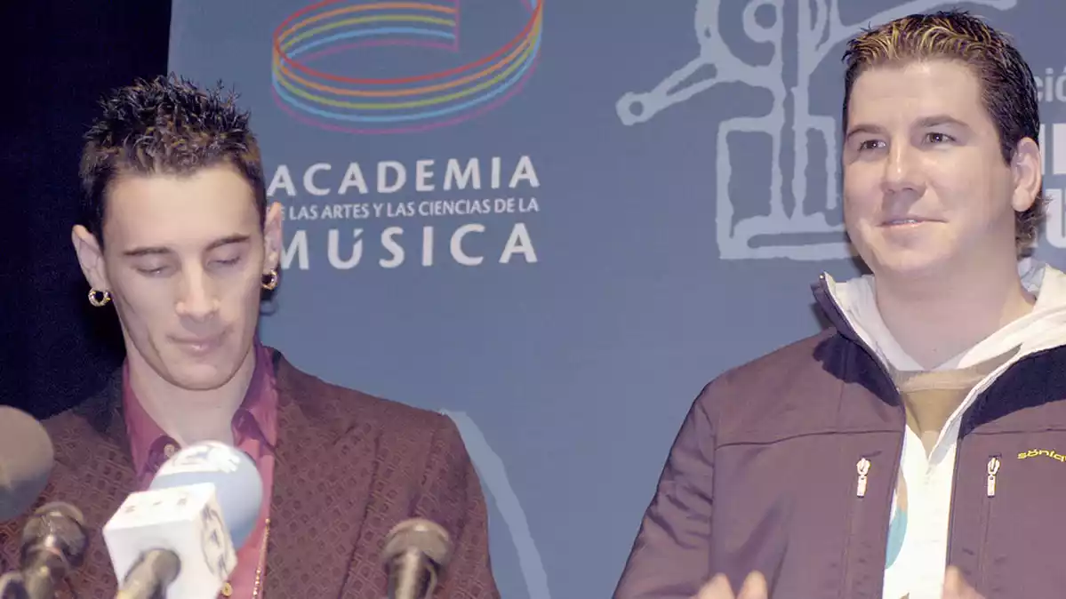 Andy y Lucas en el premis de la Música al començament de la seva carrera