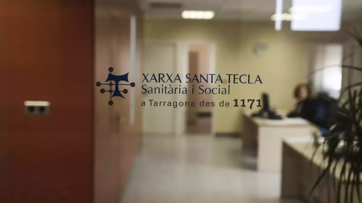 Detall de les oficines de la Xarxa Santa tecla, a tocar de la plaça Corsini de Tarragona