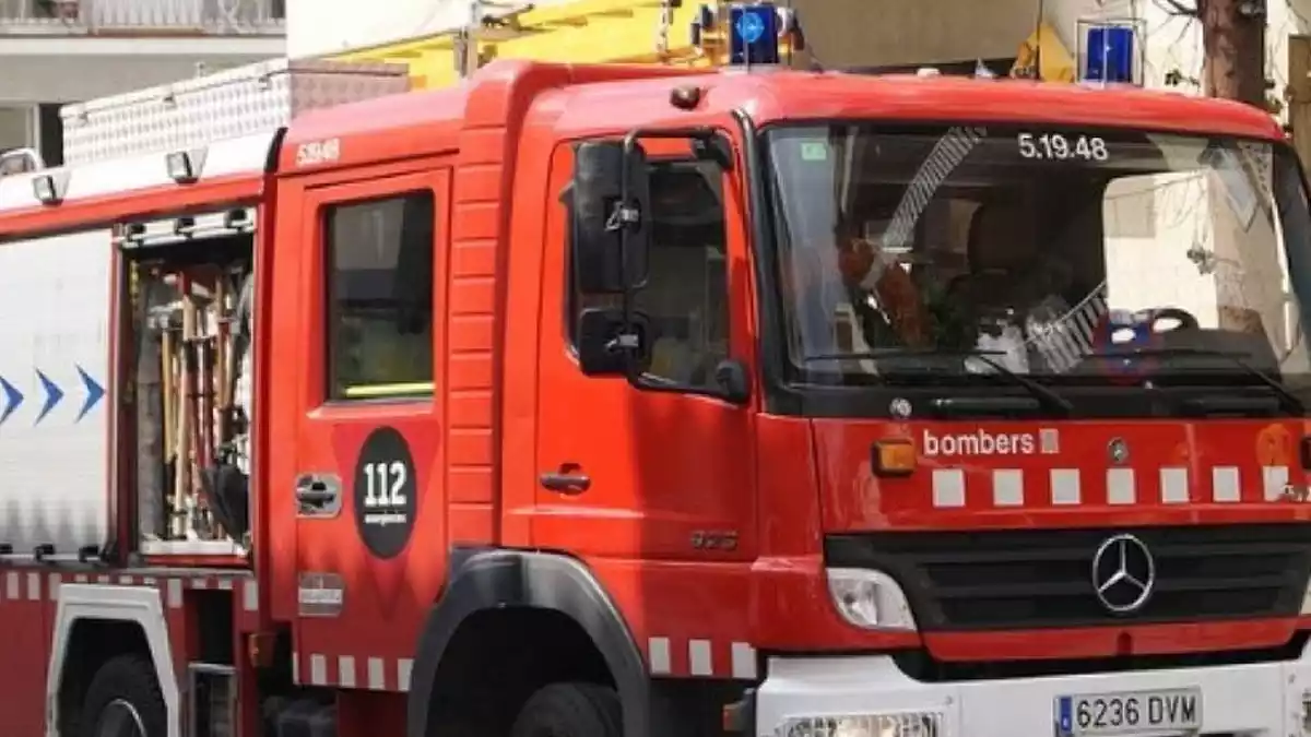 Un camió dels Bombers de la Generalitat