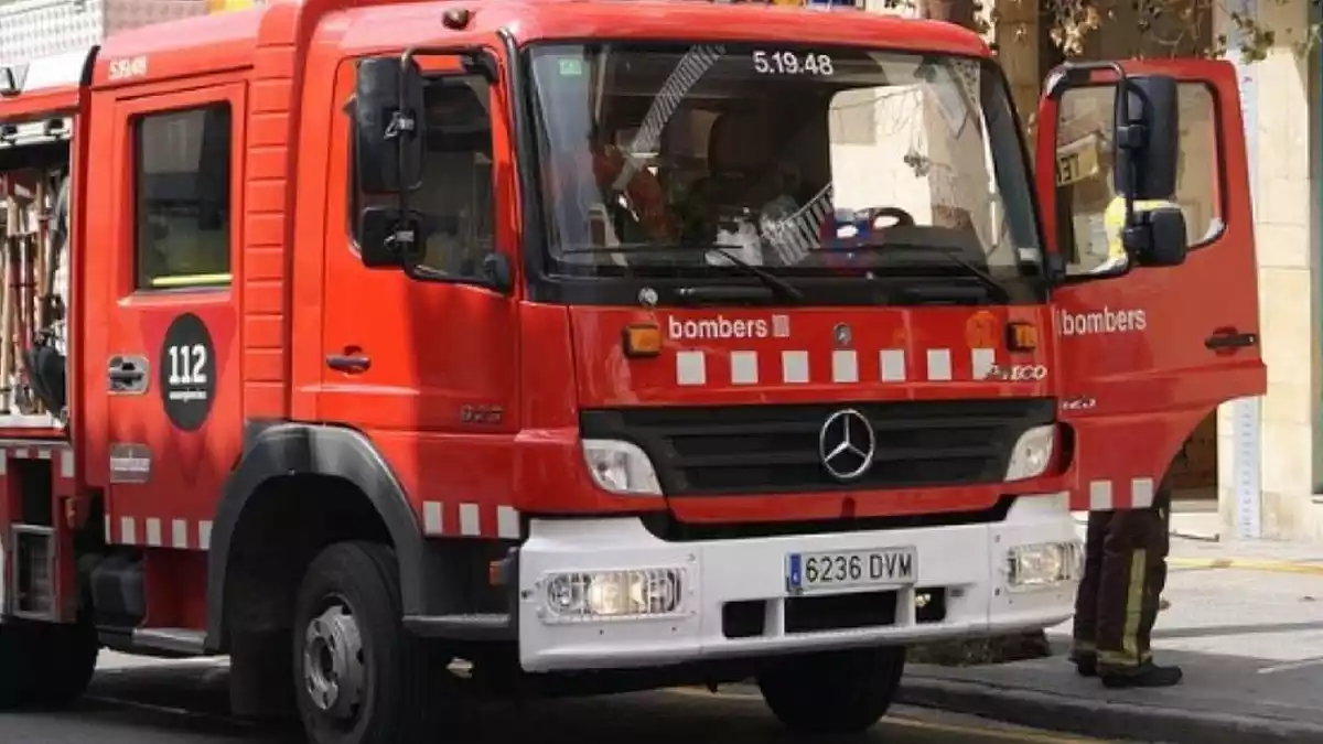 Un camió dels Bombers de la Generalitat