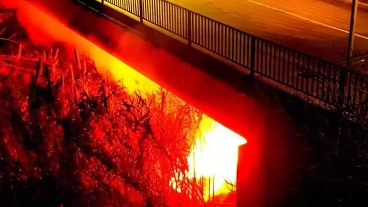 Imatge d'un incendi a Valls