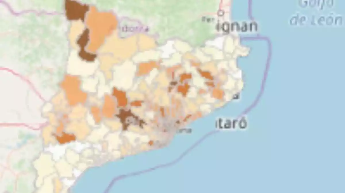 El mapa interactiu de la Generalitat
