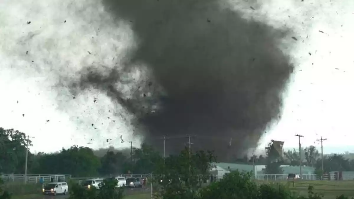 Imatge d'un tornado als Estats Units