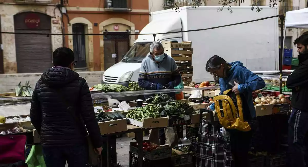 El Mercadet a Tarragona durant els dies de confinament.