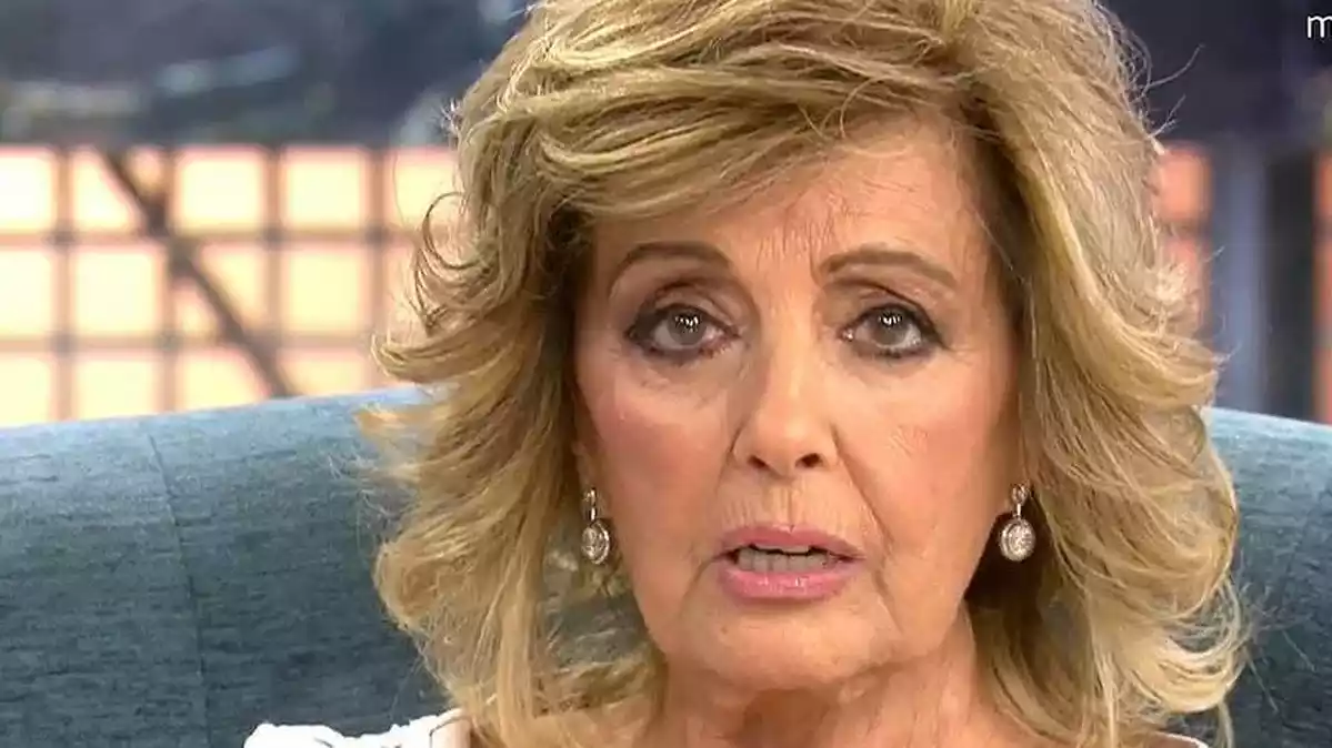 María Teresa Campos con los ojos llorosos hablando de Edmundo