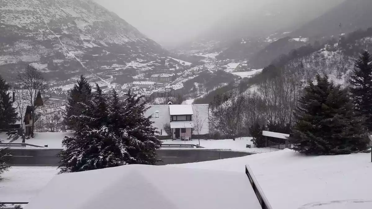 Imatge d'una nevada al Pirineu