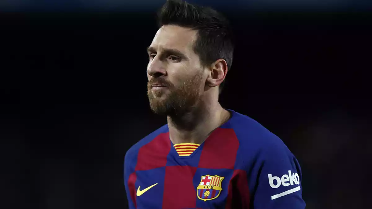 Leo Messi en un partit al Camp Nou contra el Granada