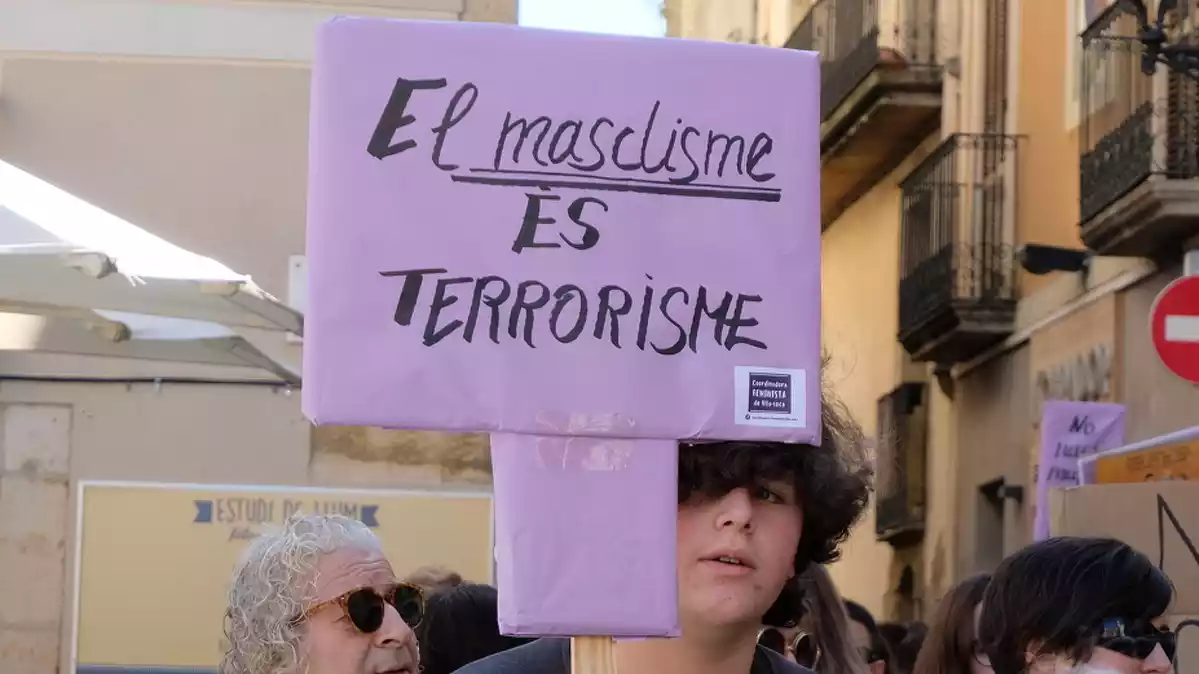 Imatge de la manifestació del Dia de la Dona, el 8 de març de 2019, a Vila-seca.