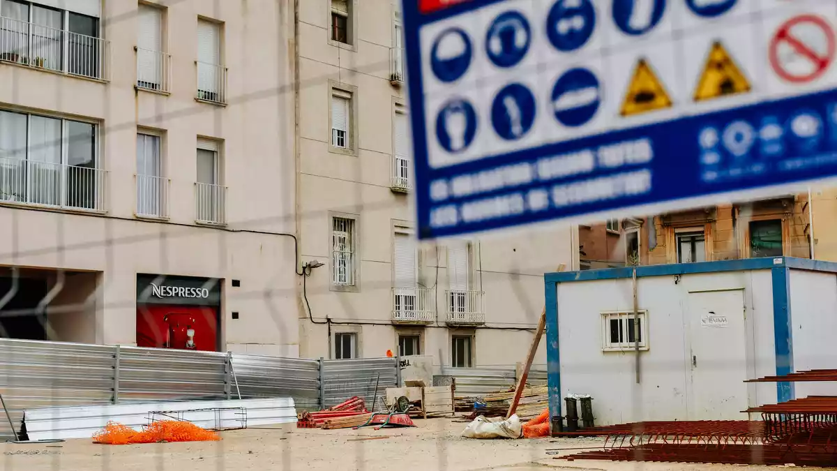 Imatge d'arxiu d'unes obres aturades a Reus