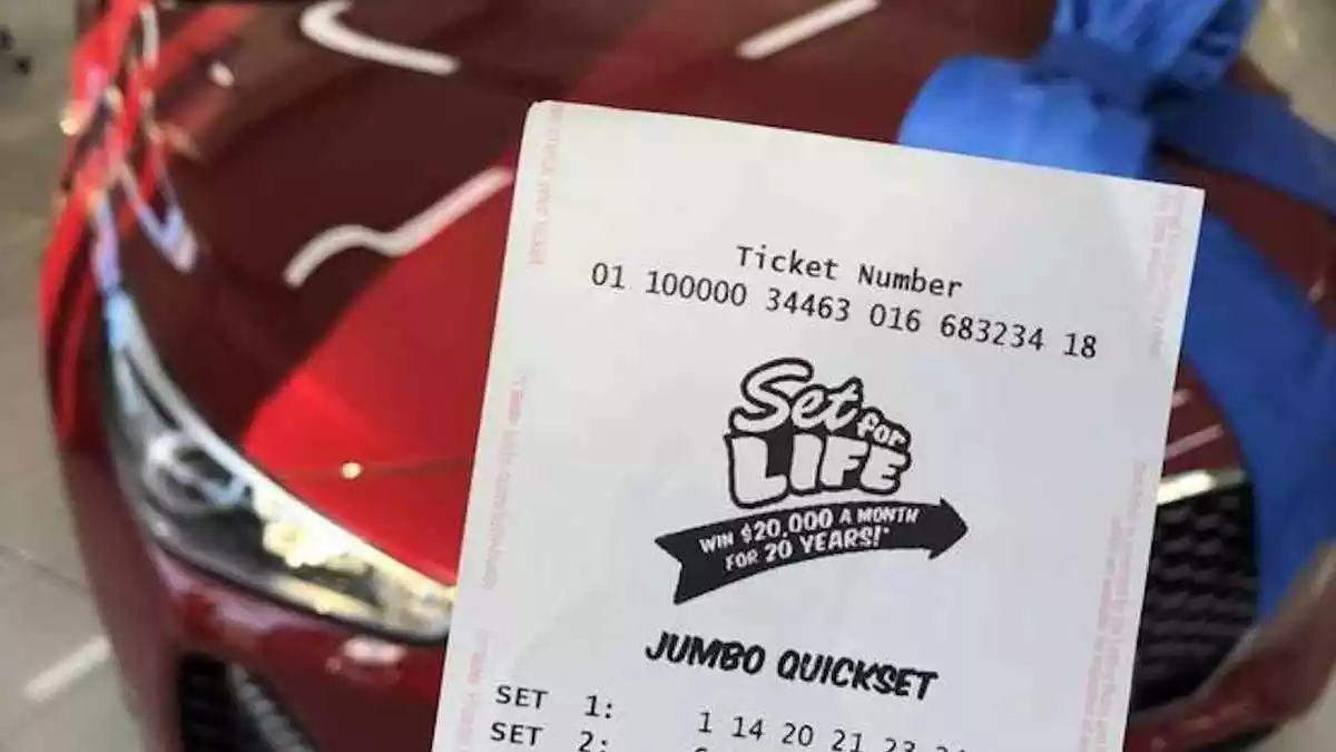 Ticket de la lotería australiana Set For Life
