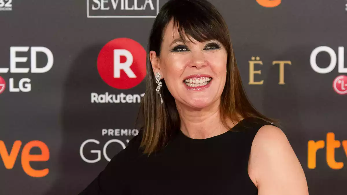 La actriz Mabel Lozano en la 32 edición de los premios Goya. Madrid, 3 de febrero de 2018