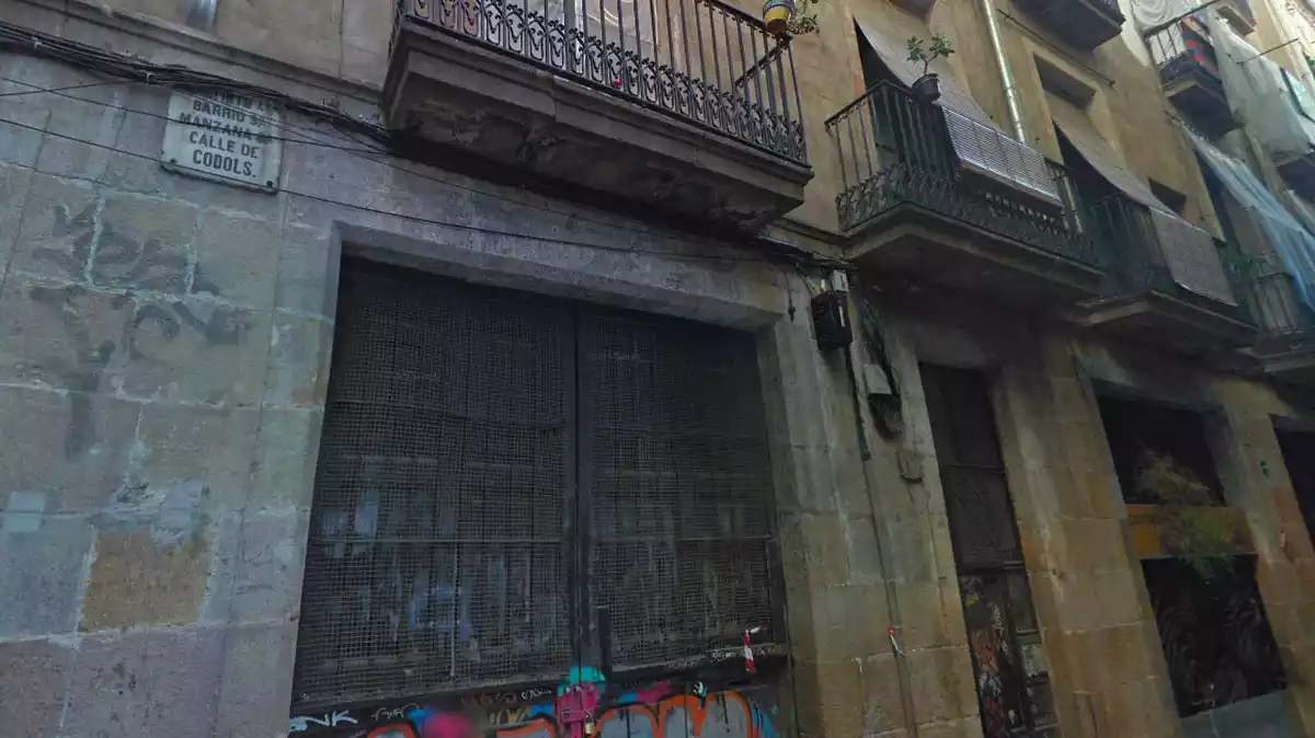 Imatge del carrer Còdols, al barri Gòtic de Barcelona