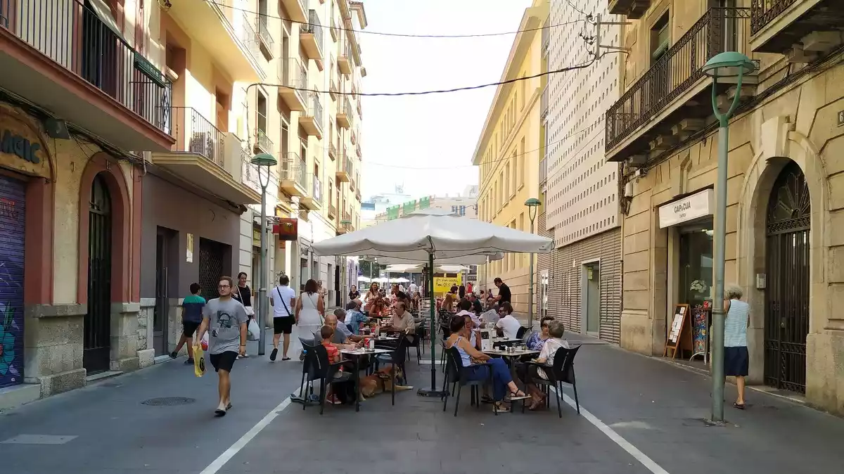 El carrer Lleida és un dels punts amb més terrasses per metre quadrat de Tarragona.