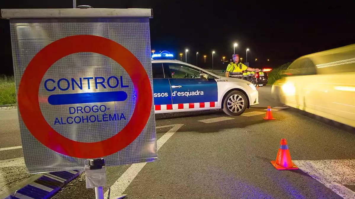 Un control de drogo-alcoholèmia dels Mossos d'Esquadra