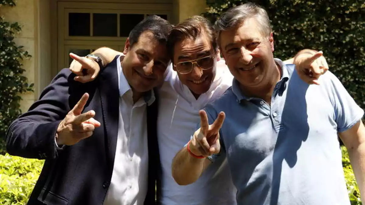Pla mig dels tres germans Roca: Josep, Jordi i Joan. Imatge del 20 de juny de 2018