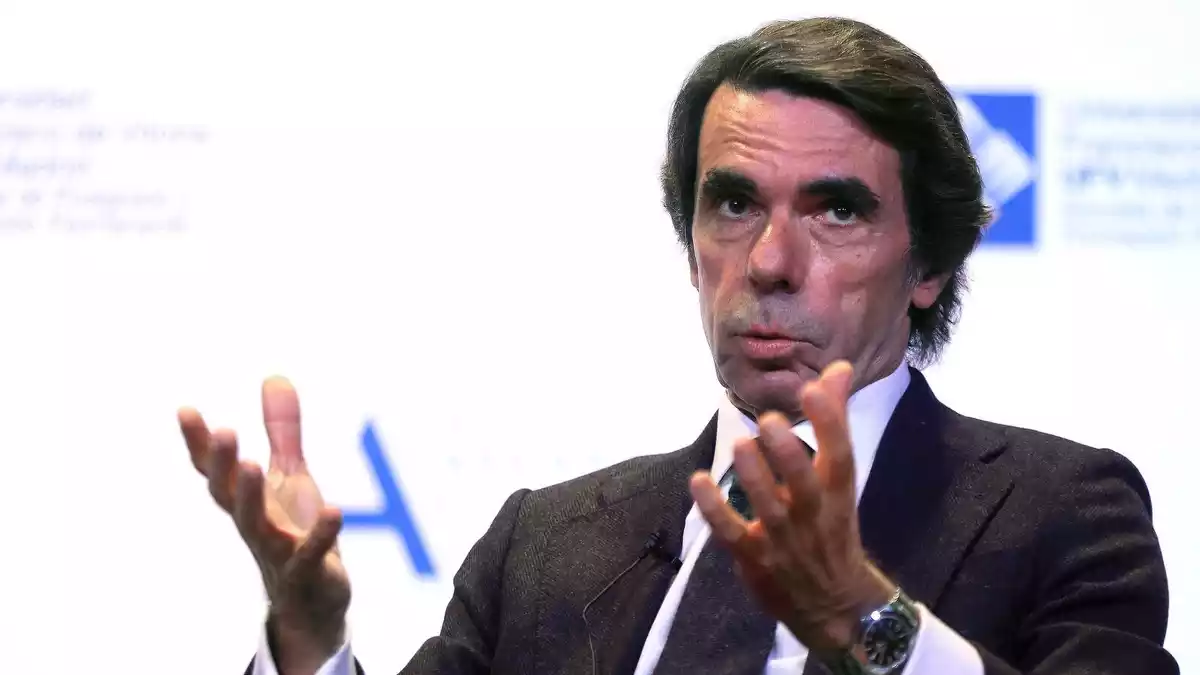 José María Aznar en una conferència sobre el futur d'Europa el 26 de novembre del 2019