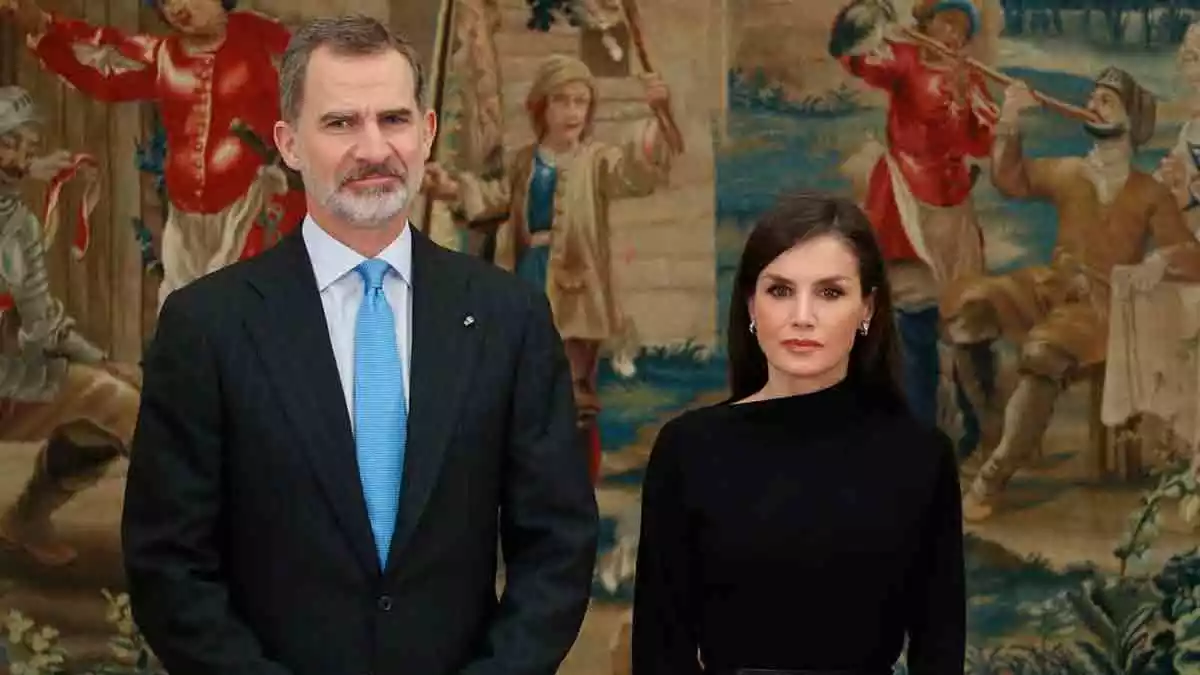 La Reina Letizia junto al Rey Felipe VI