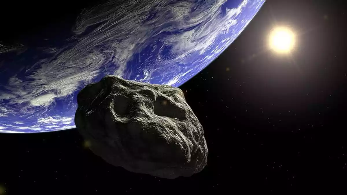 Imatge d'un asteroide apropant-se a la Terra