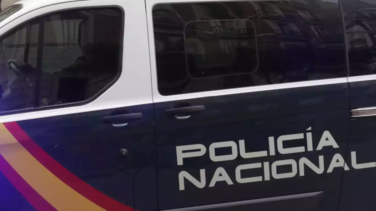 Imatge del furgó de la Policia Nacional