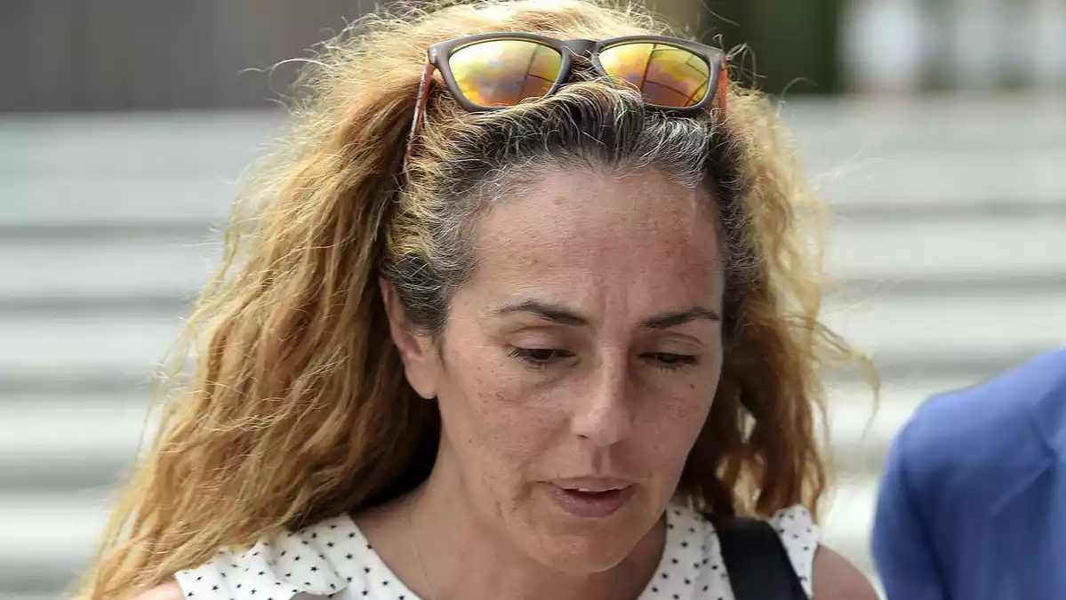 Rocío Carrasco saliendo de los Jugados de Alcobendas en julio de 2017