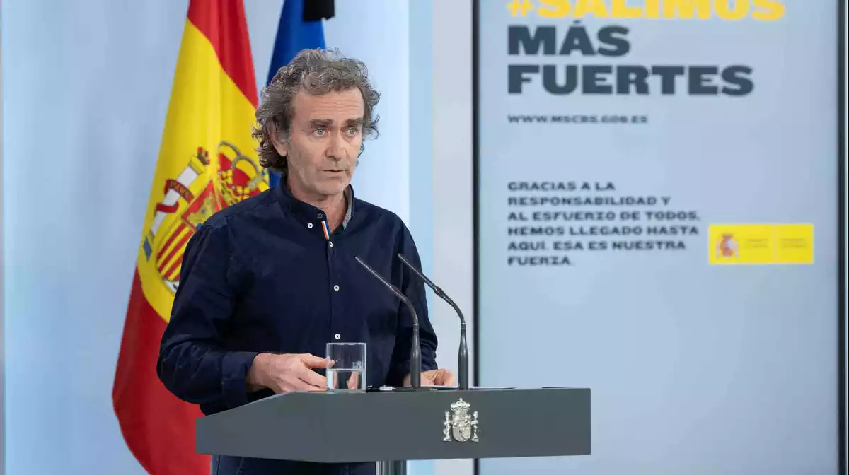 El director del Centre de Coordinació d'Alertes i Emergències Sanitàries, Fernando Simón, en roda de premsa el 28 de maig del 2020