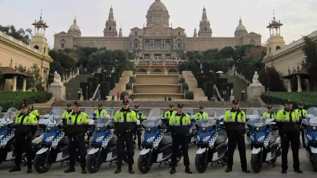 Presentació de les noves motos de la Guàrdia Urbana de Barcelona el 18 de desembre del 2012