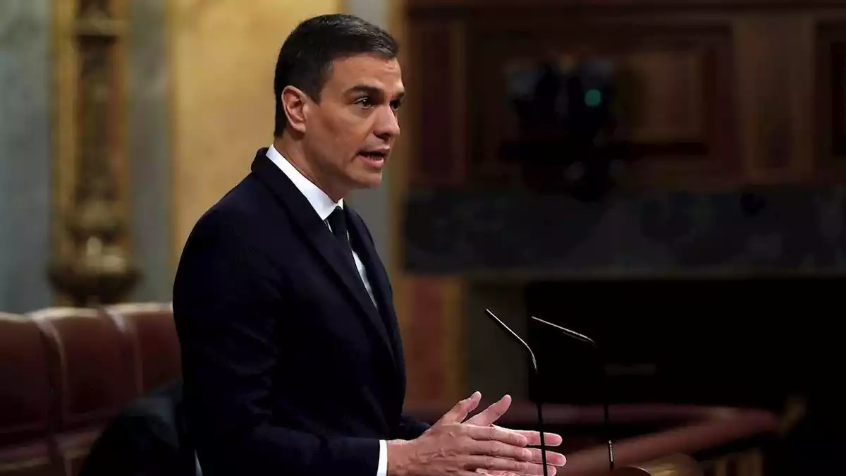 Pedro Sánchez en el Congreso el 03/05/2020 pidiendo el voto para la última prórroga del estado de alarma